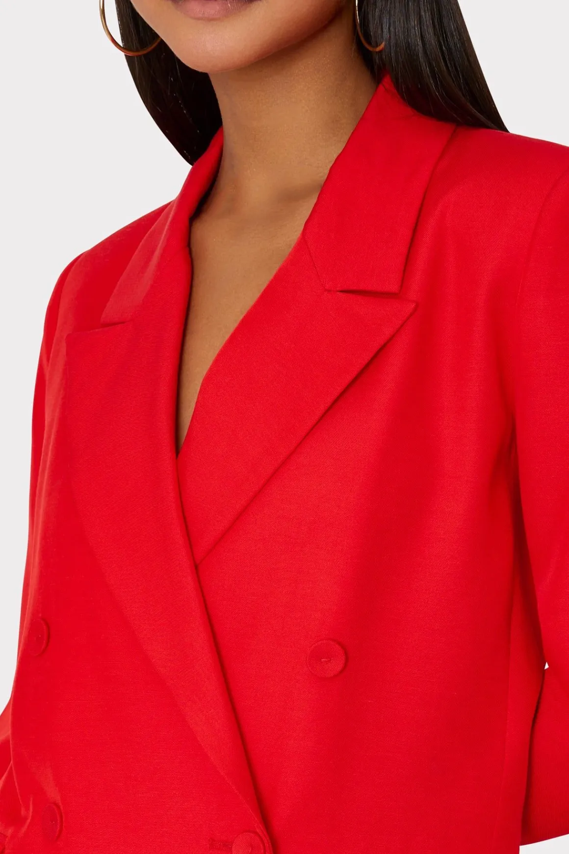 MILLY Coats & Jackets-Abbi Double Breasted Blazer Red