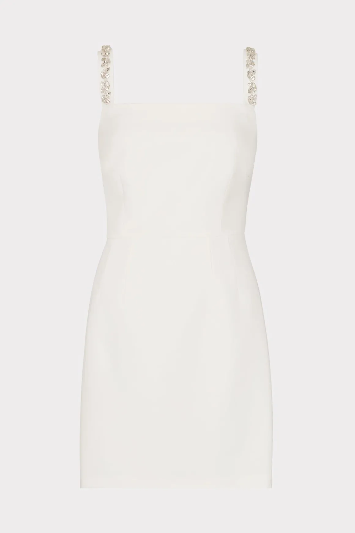 MILLY Mini Dresses-Adella Cady Mini Dress Ecru