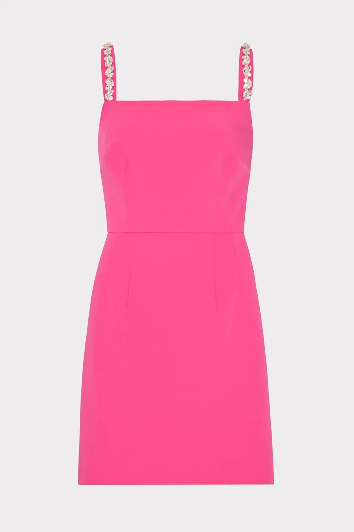 MILLY Mini Dresses-Adella Cady Mini Dress Pink