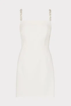 MILLY Jumpsuits & Rompers-Adella Cady Mini Dress Ecru