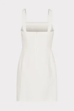 MILLY White Dresses-Adella Cady Mini Dress Ecru