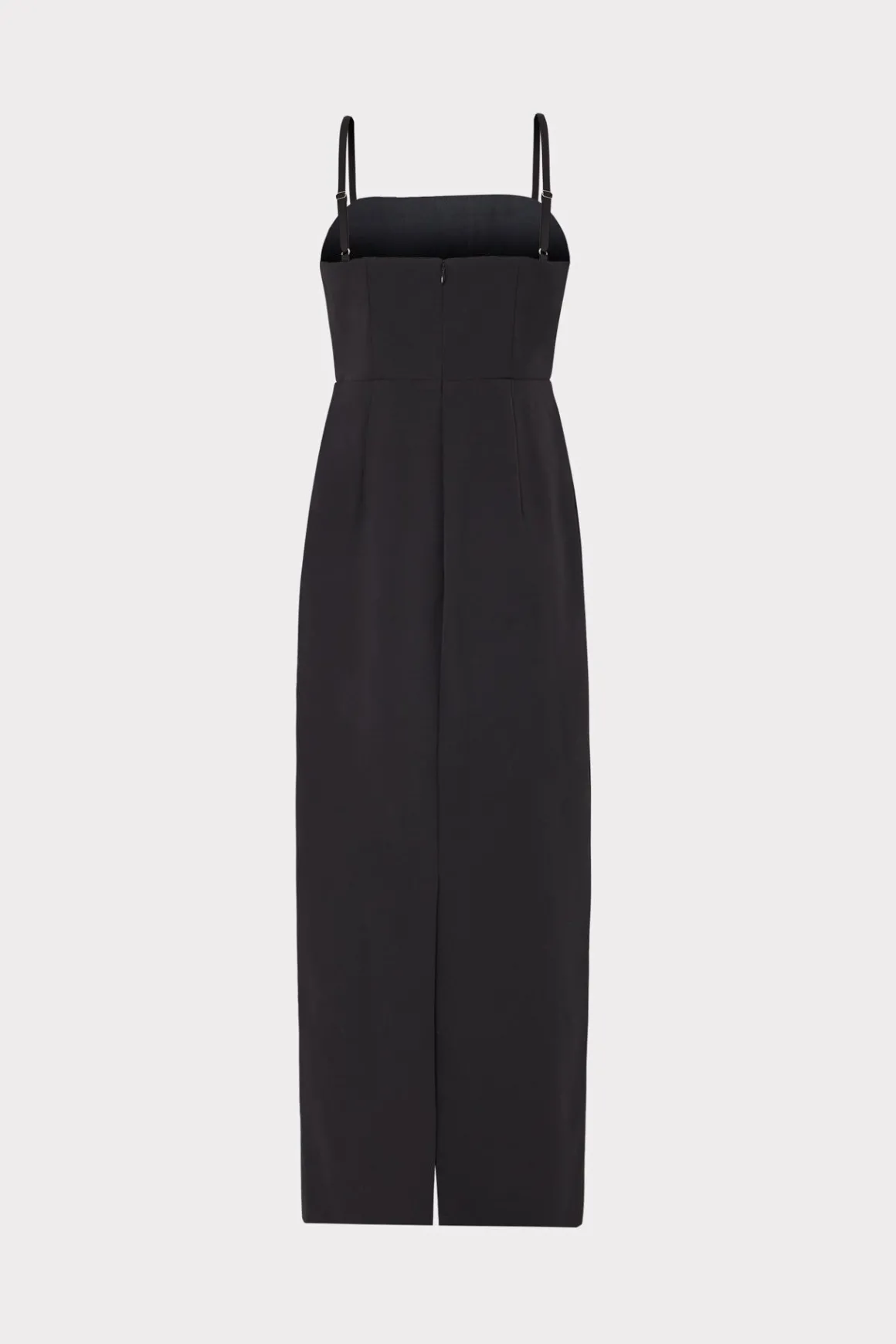 MILLY Cocktail Dresses-Allison 3D Rosette Cady Midi Dress Black