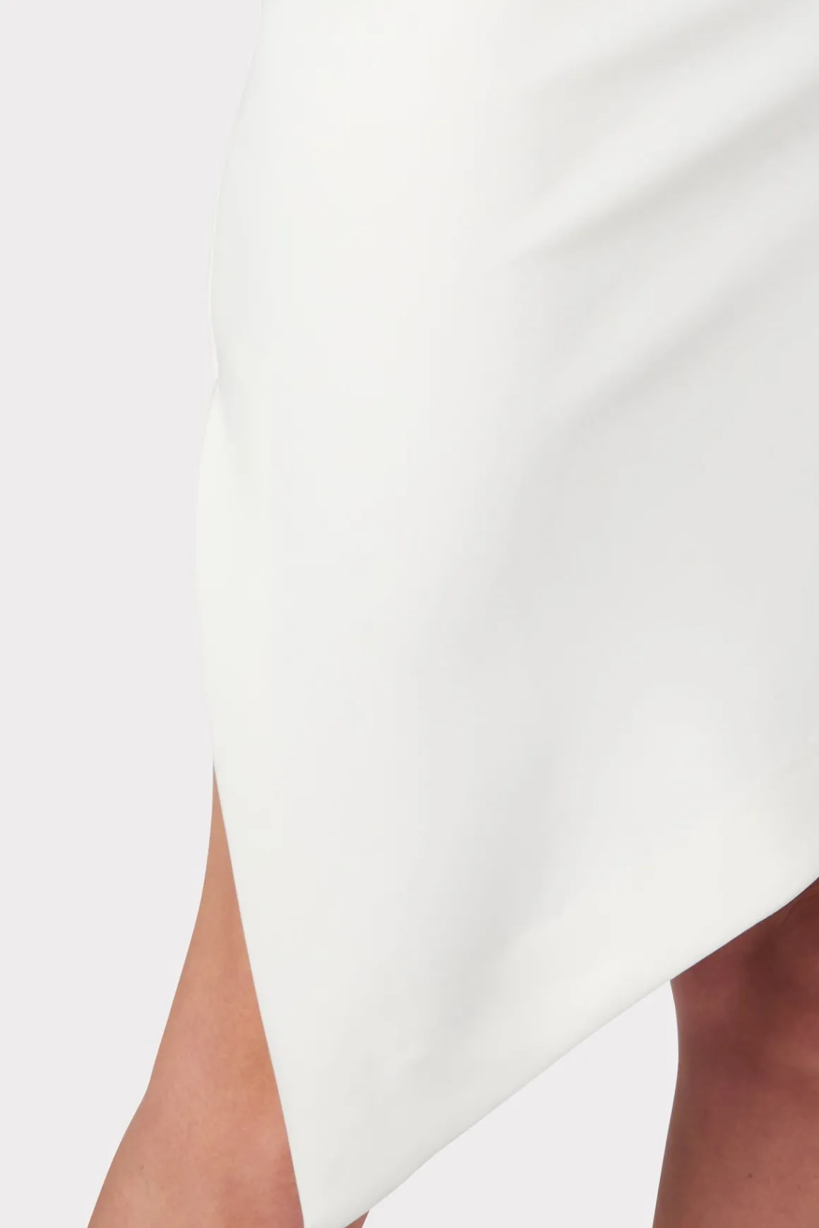 MILLY White Dresses-Ally Cocktail Dress Ecru