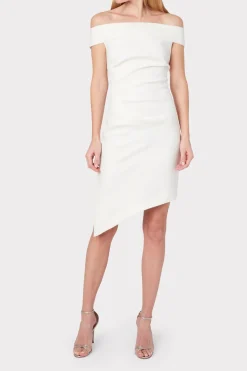 MILLY Jumpsuits & Rompers-Ally Cocktail Dress Ecru
