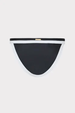 MILLY Jumpsuits & Rompers-Amalfi Color Block Bikini Bottom Black Multi