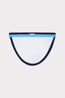 MILLY Bikinis-Amalfi Color Block Bikini Bottom Navy Multi