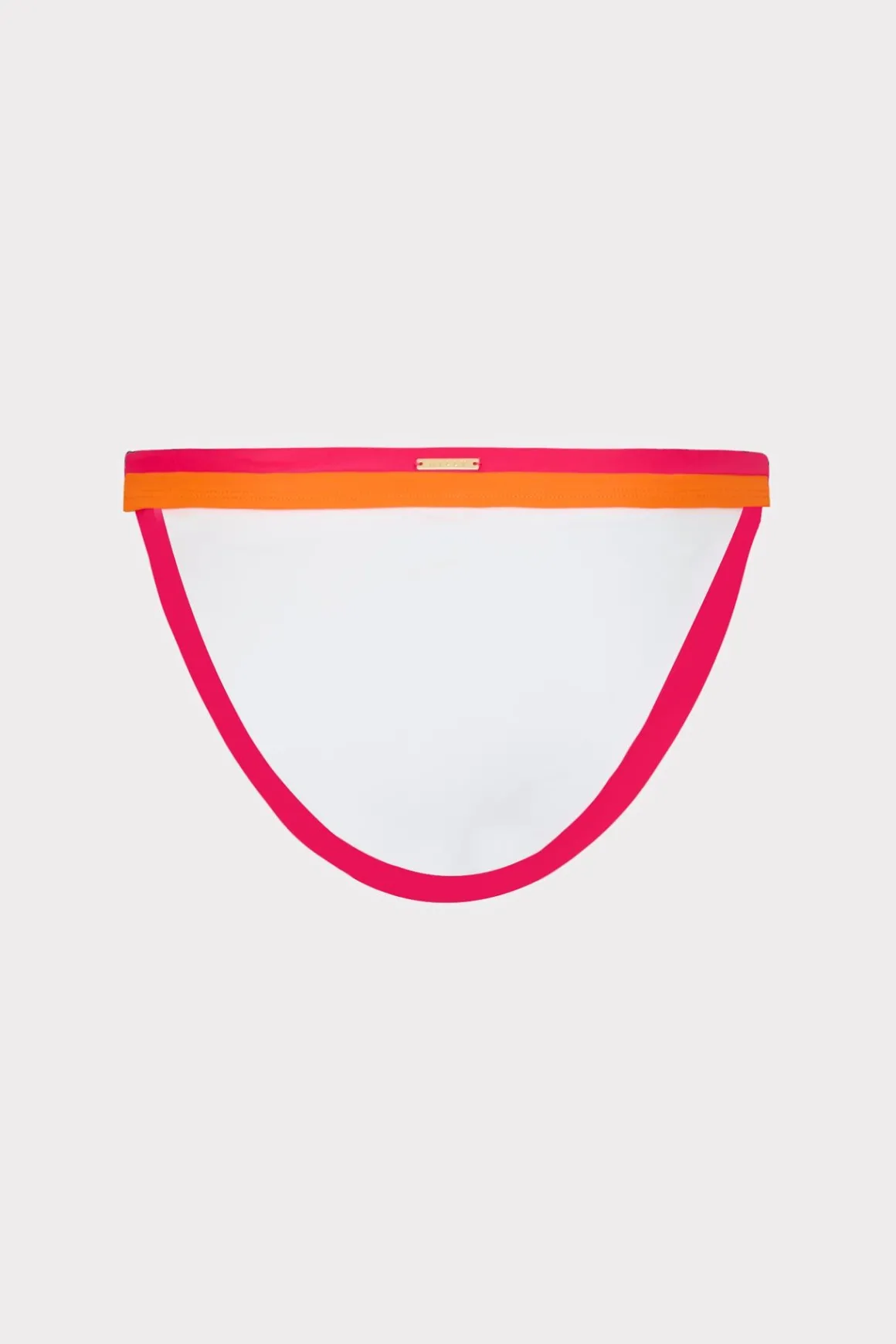 MILLY Bikinis-Amalfi Color Block Bikini Bottom Pink Multi