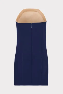 MILLY Cocktail Dresses-Angel Carnation Cady Dress Navy