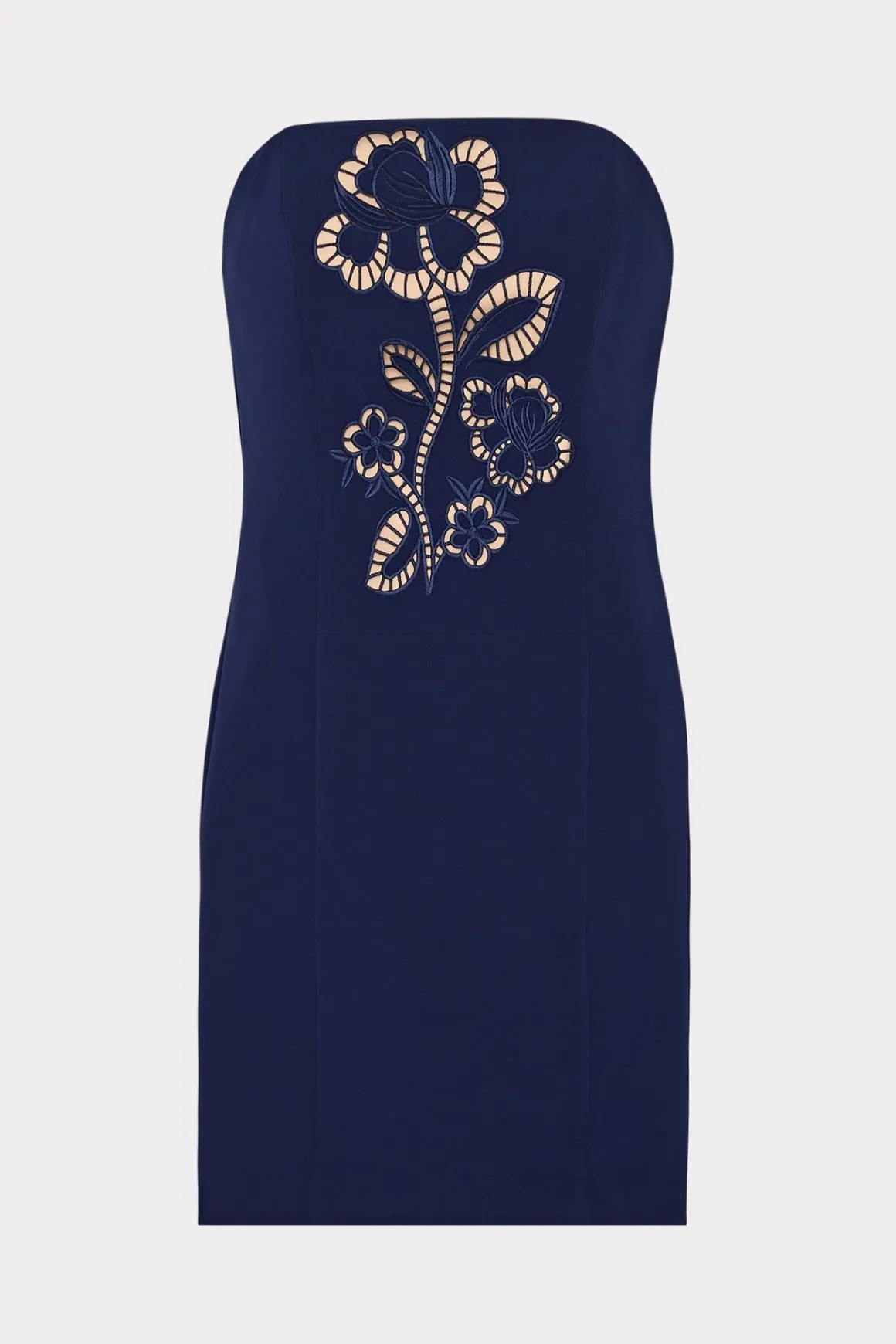MILLY Mini Dresses-Angel Carnation Cady Dress Navy