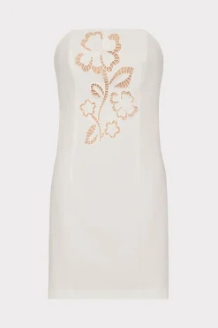 MILLY White Dresses-Angel Carnation Cady Dress Ecru