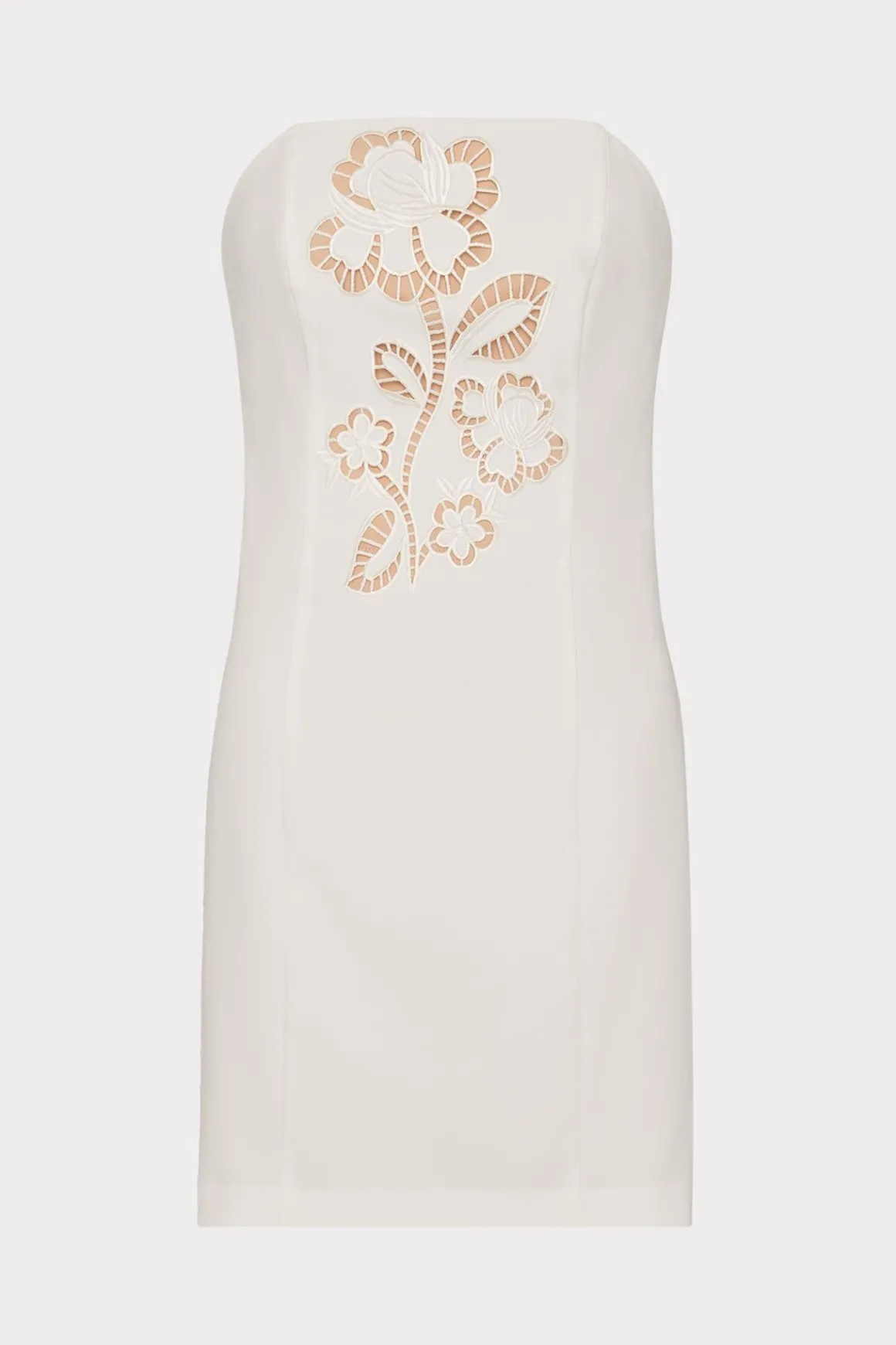 MILLY White Dresses-Angel Carnation Cady Dress Ecru
