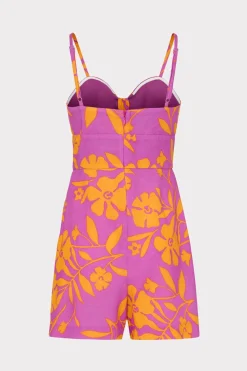 MILLY Cover-Ups-Anya Marigold Aroma Romper Multi