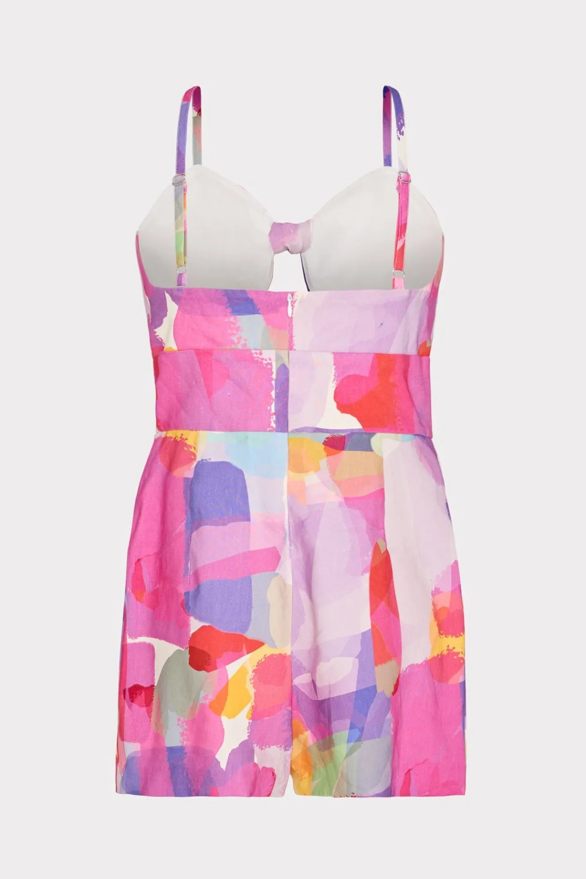 MILLY Jumpsuits & Rompers-Anya Rainbow Waterfall Romper Multi