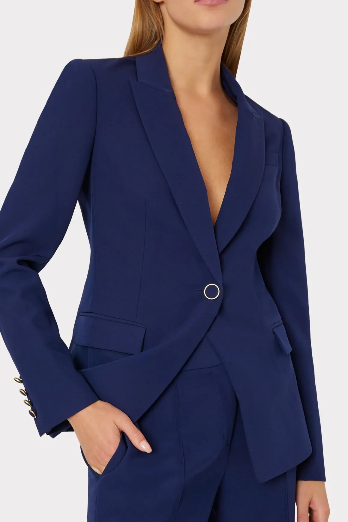 MILLY Matching Sets-Avery Cady Blazer Navy