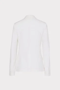 MILLY Coats & Jackets-Avery Cady Blazer Ecru