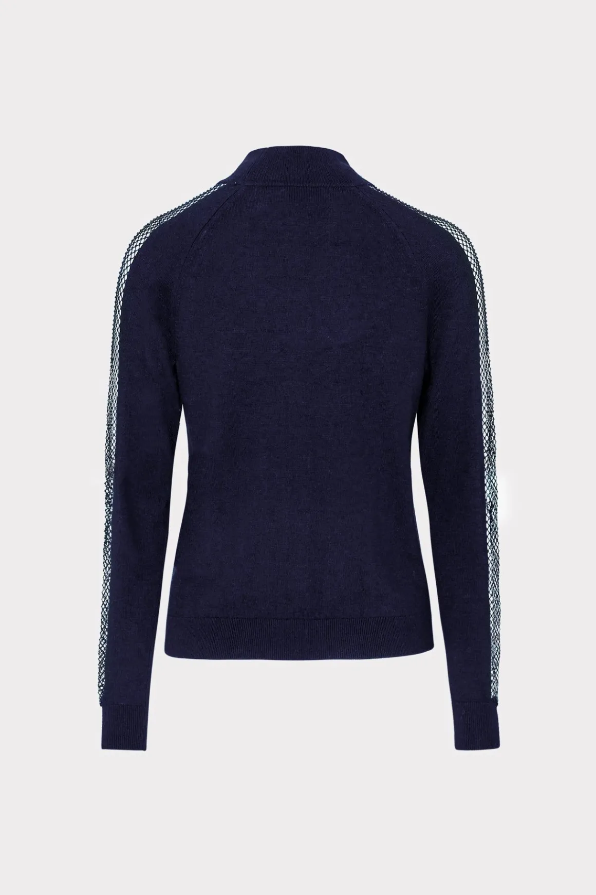 MILLY Sweaters & Knits-Crystal Racer Turtleneck Navy