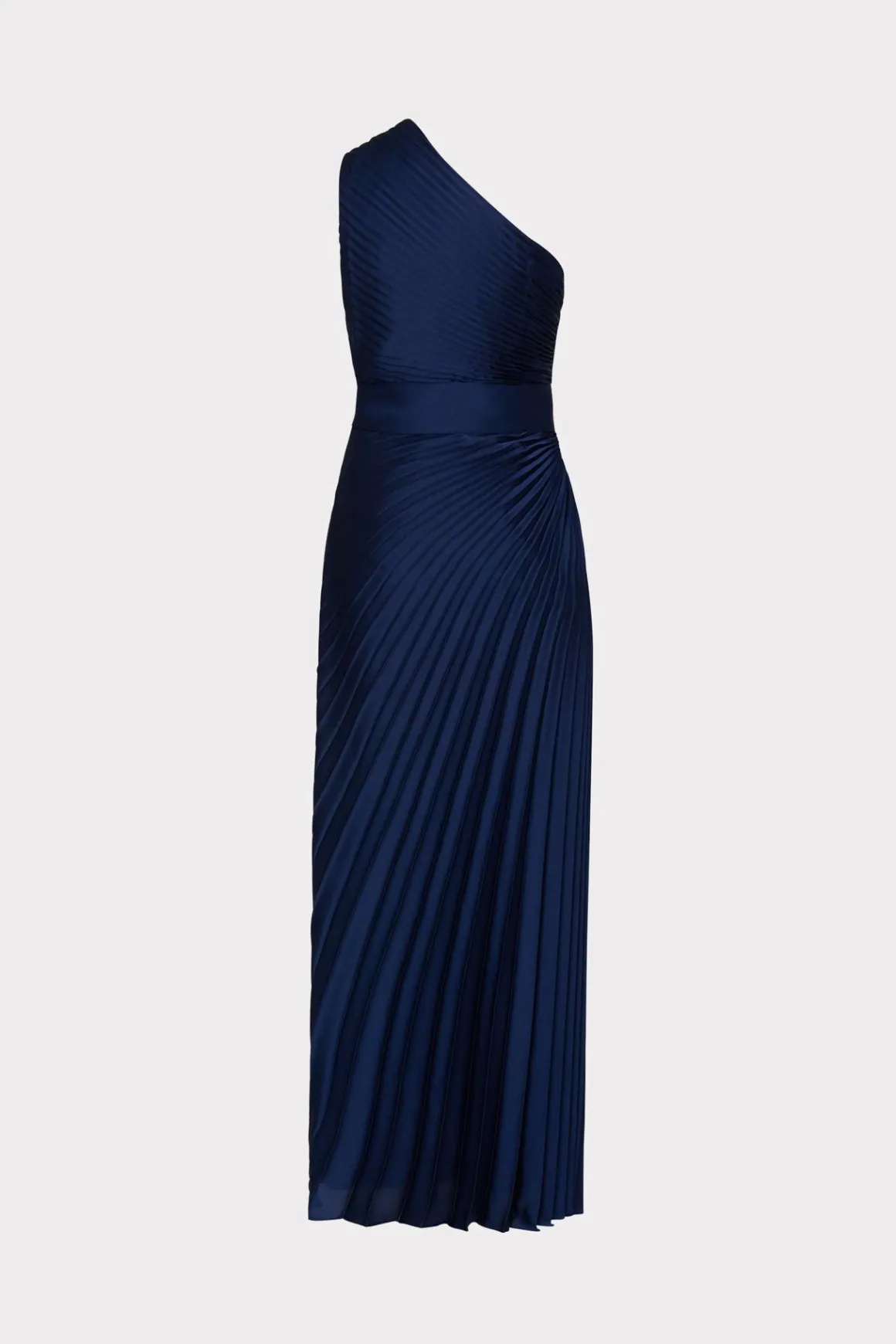 MILLY Guest Of Dresses-Estelle Satin Dress Navy