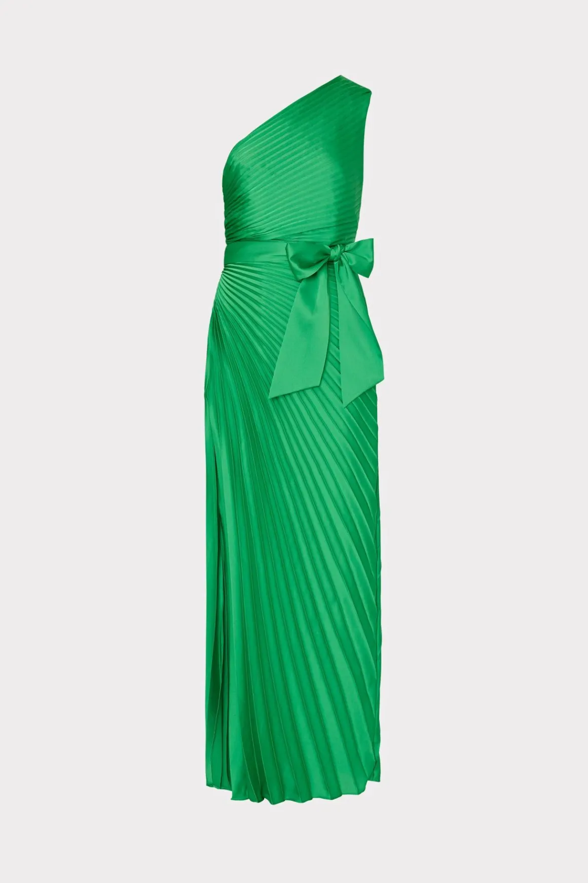 MILLY Evening Gowns-Estelle Satin Dress Green
