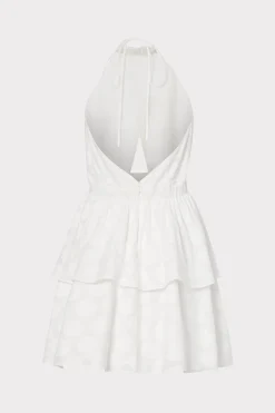 MILLY Sundresses-Evelia Reina Graphic Dot Clipping Dress White
