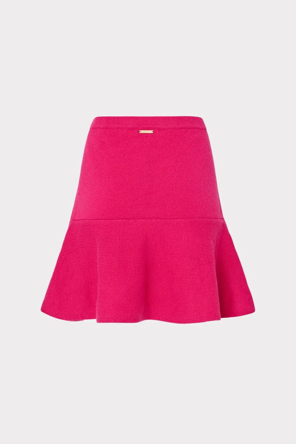 MILLY Skirts-Flare Knit Skirt Fuchsia