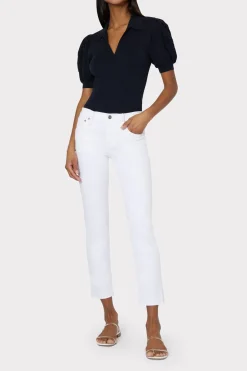 MILLY Denim-Gale Skinny Jeans White