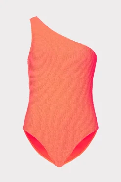 MILLY Jumpsuits & Rompers-Joni One Shoulder One Piece Orange