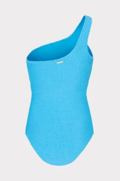 MILLY Jumpsuits & Rompers-Joni One Shoulder One Piece Blue