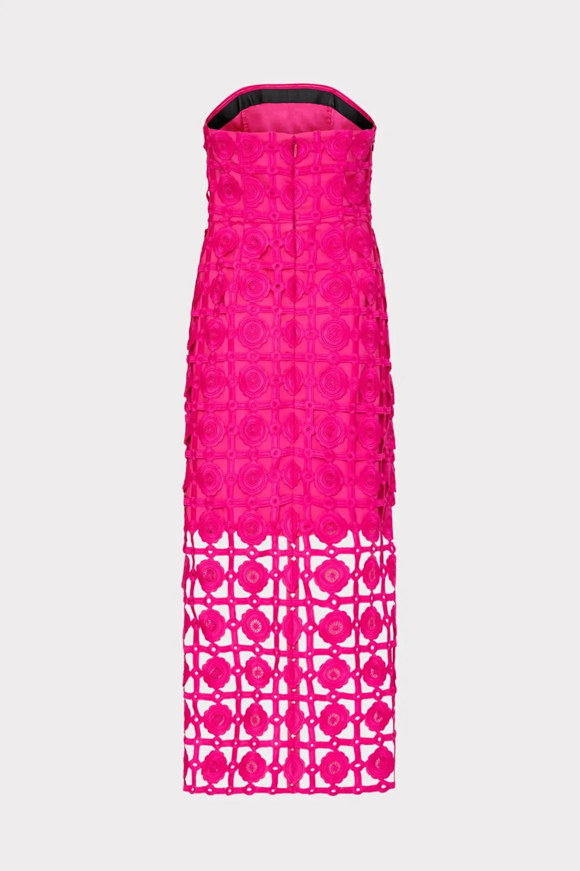 MILLY Day Dresses-Kait Tile Lace Dress Milly Pink