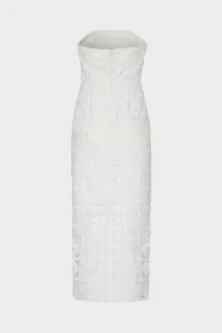 MILLY Cocktail Dresses-Kait Tile Lace Dress White