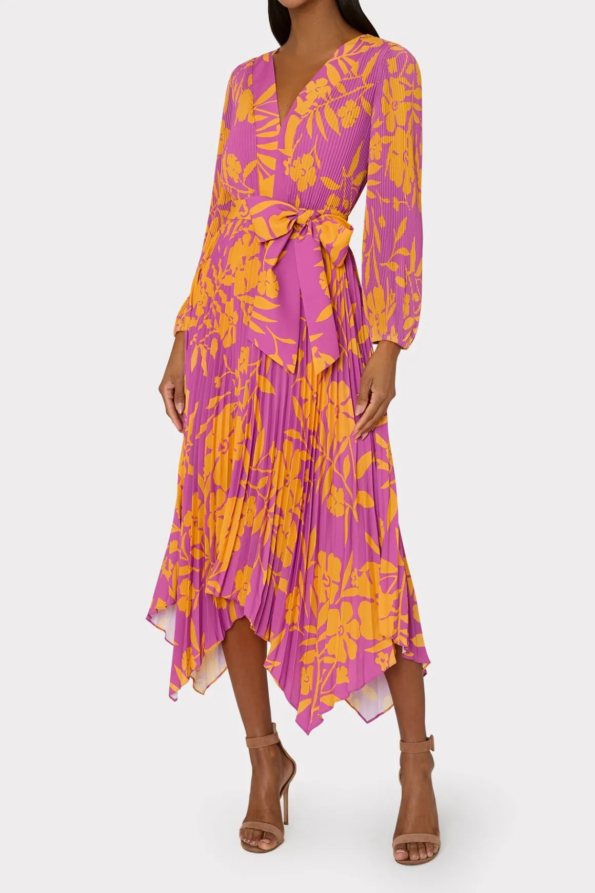 MILLY Jumpsuits & Rompers-Liora Marigold Aroma Pleated Dress Multi