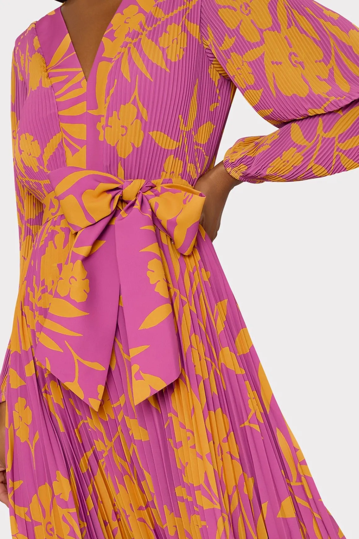 MILLY Jumpsuits & Rompers-Liora Marigold Aroma Pleated Dress Multi