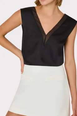 MILLY Matching Sets-Lizzy Cady Mini Skirt Ecru