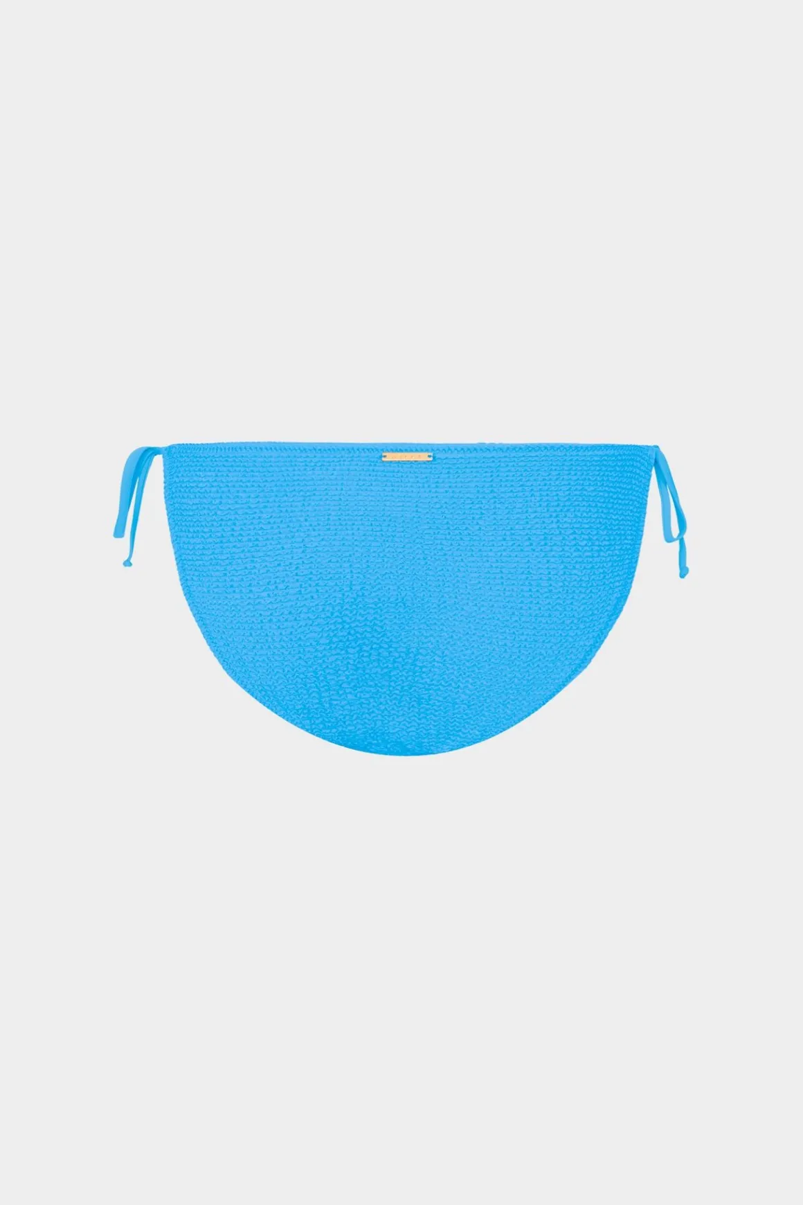 MILLY Bikinis-Lori Textured Side Tie Bikini Bottom Blue