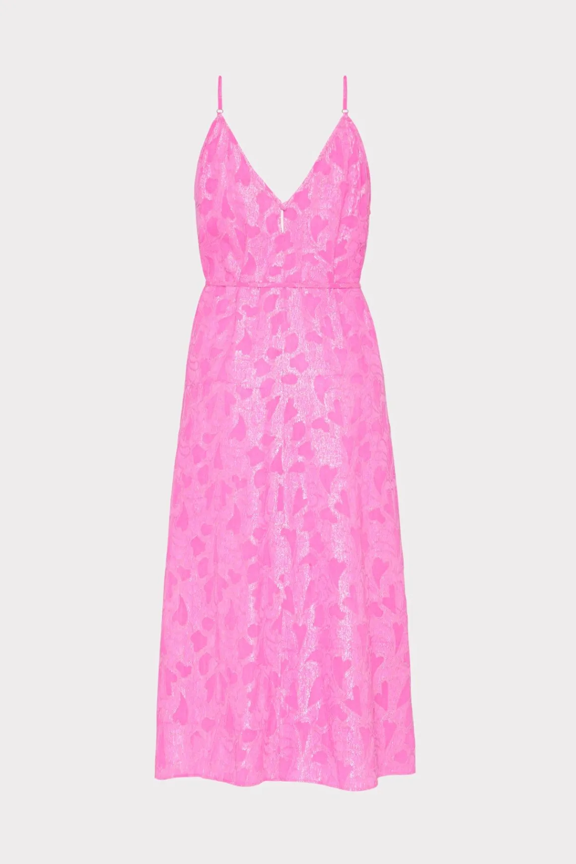MILLY Jumpsuits & Rompers-Lurex Jacquard Spaghetti Strap Cover-Up Pink