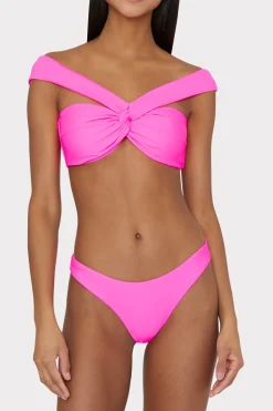 MILLY Jumpsuits & Rompers-Margot Bikini Bottom Neon Pink