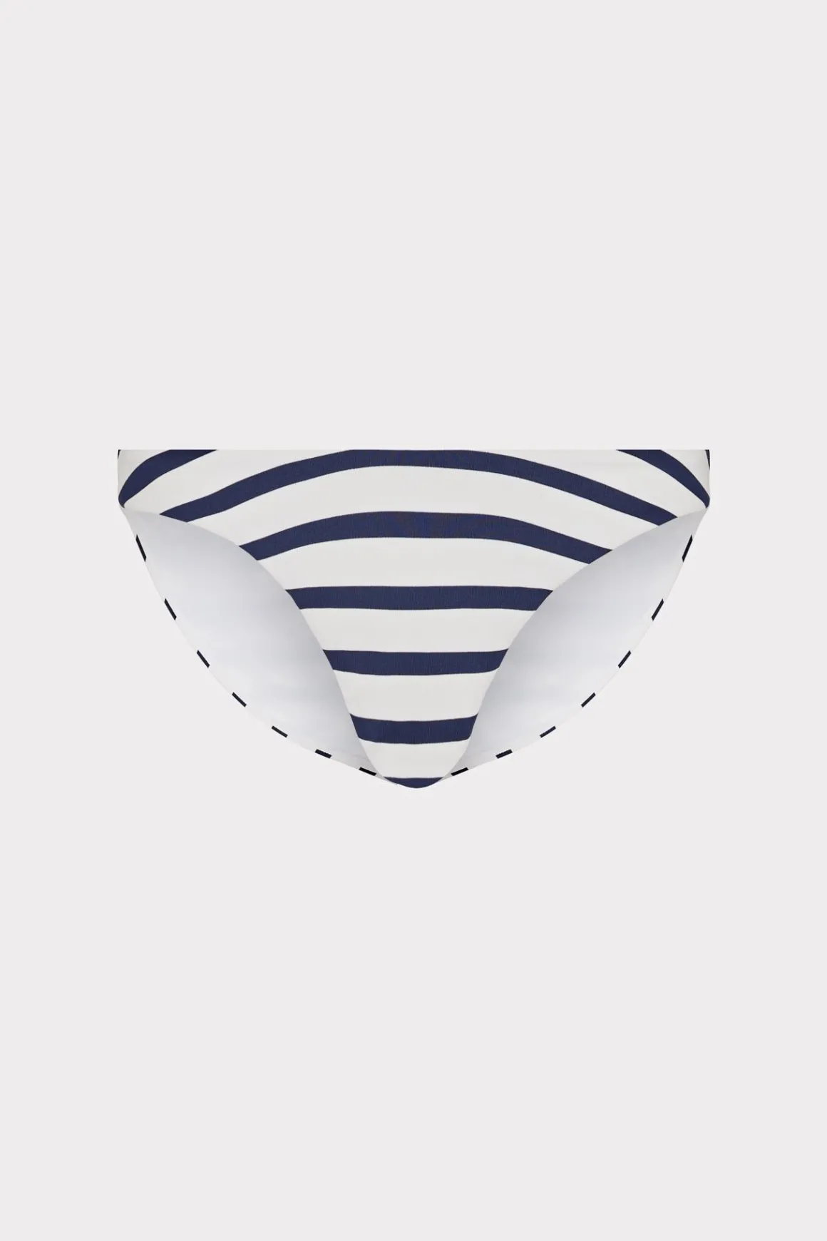 MILLY Jumpsuits & Rompers-Margot Nautical Stripe Bikini Bottom Navy/White