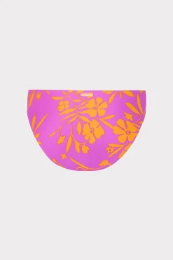 MILLY Jumpsuits & Rompers-Marigold Aroma Ruched Sides Bikini Bottom Multi