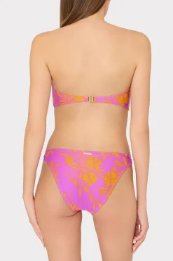 MILLY Bikinis-Marigold Aroma Ruched Sides Bikini Bottom Multi