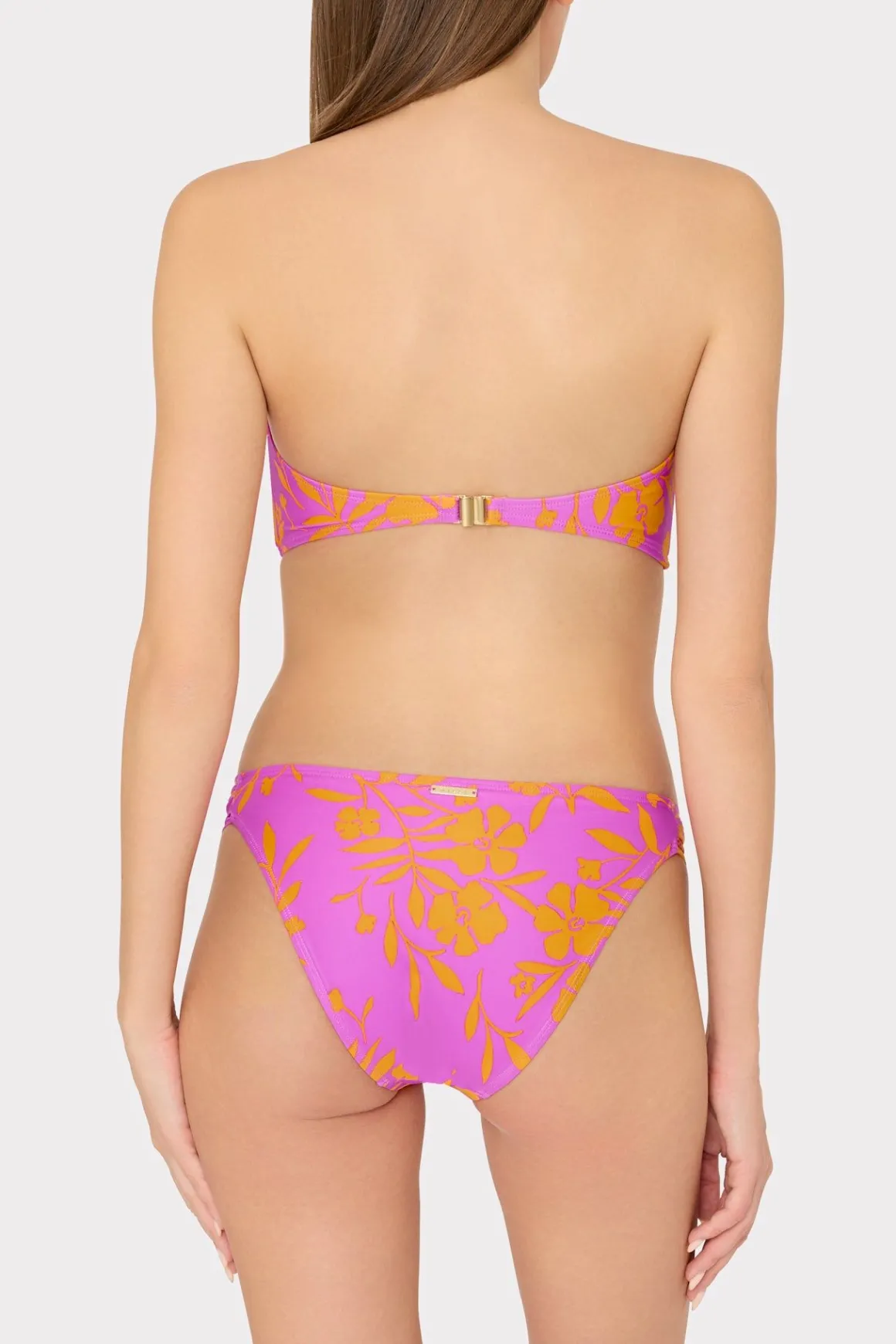 MILLY Bikinis-Marigold Aroma Ruched Sides Bikini Bottom Multi