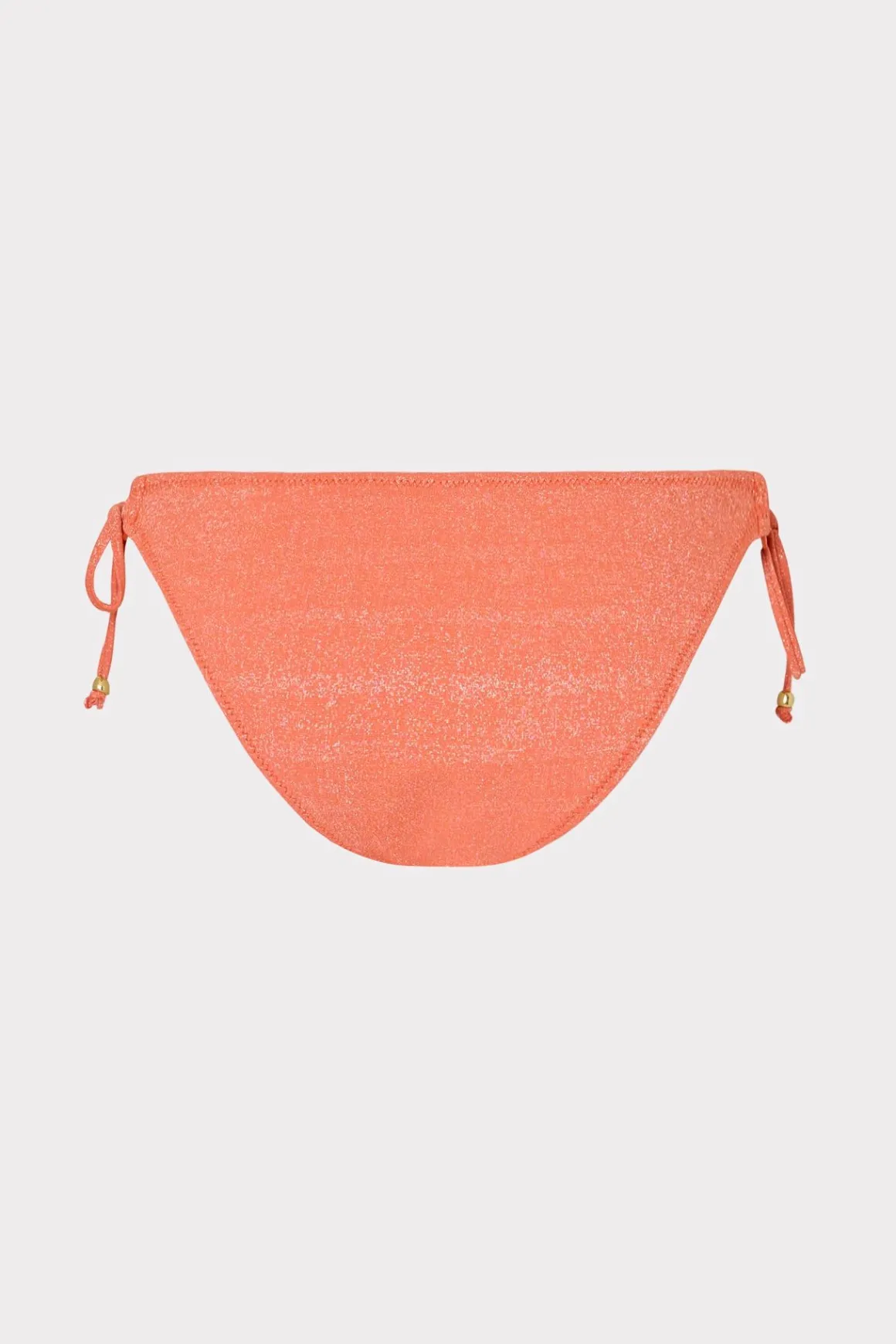 MILLY Jumpsuits & Rompers-Metallic Ring Bikini Bottom Orange/Silver