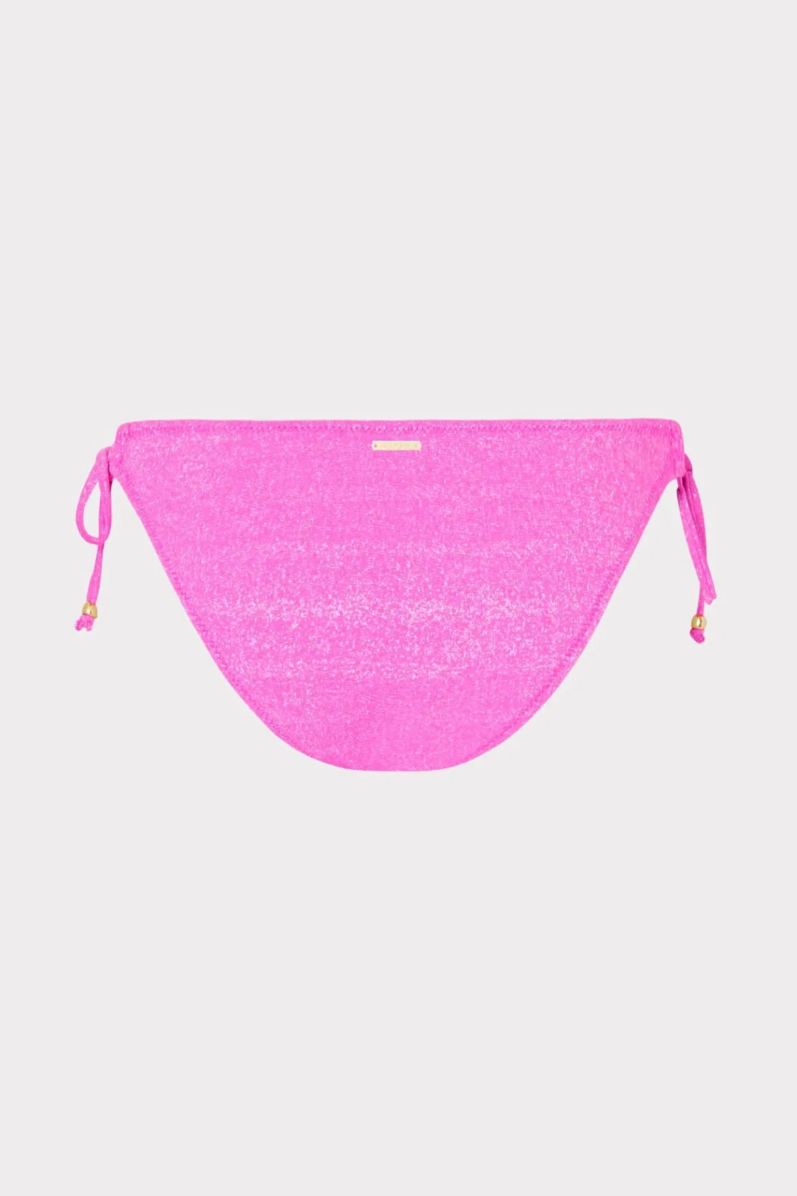 MILLY Jumpsuits & Rompers-Metallic Ring Bikini Bottom Fuchsia/Silver