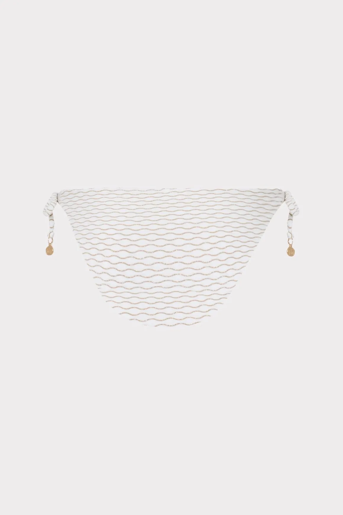 MILLY Bikinis-Millie String Bikini Bottom White