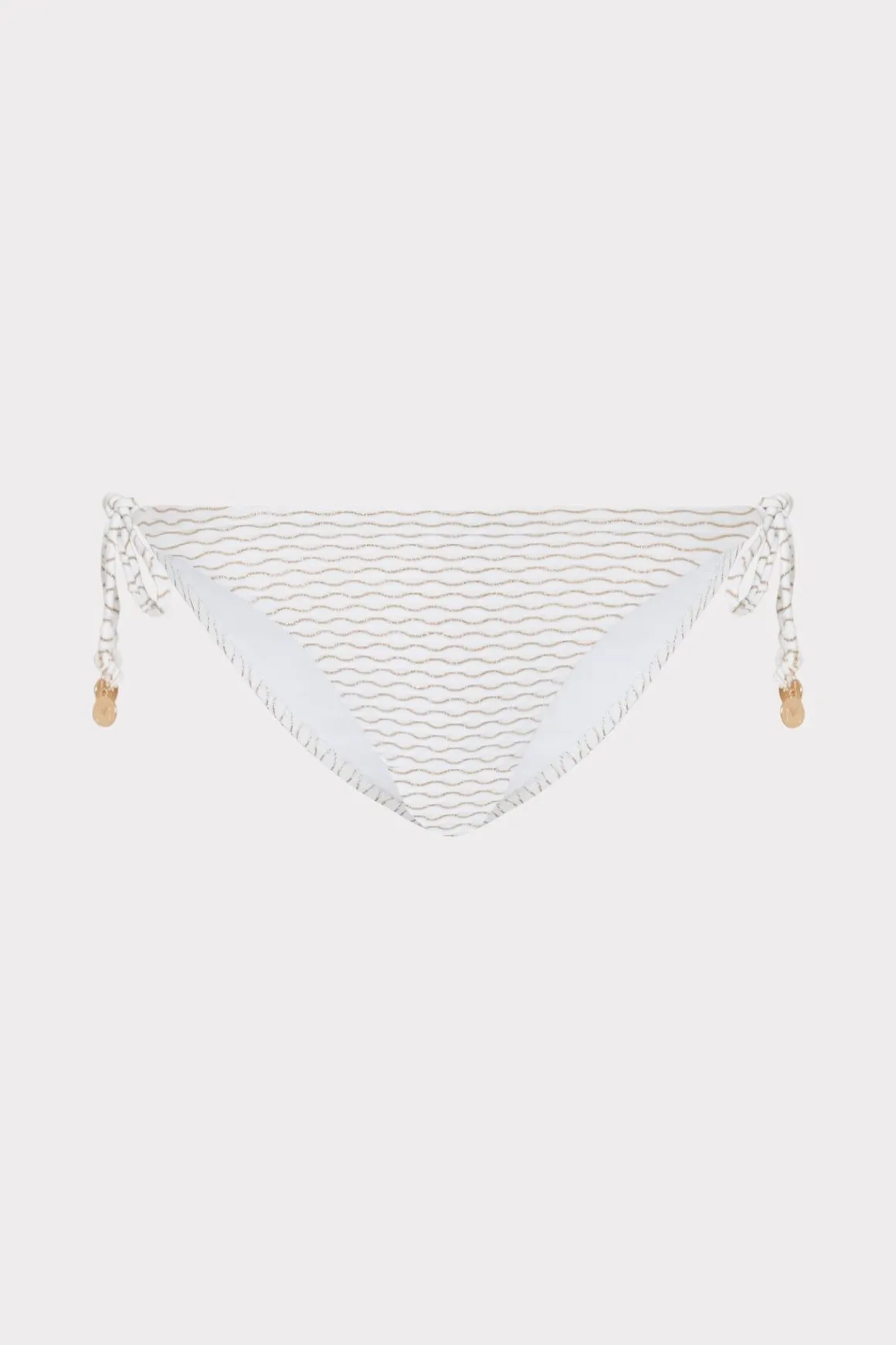 MILLY Jumpsuits & Rompers-Millie String Bikini Bottom White