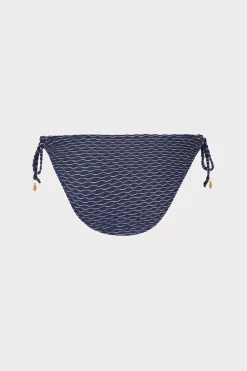 MILLY Jumpsuits & Rompers-Millie String Bikini Bottom Navy