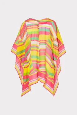 MILLY Jumpsuits & Rompers-Multi Color Chevron Caftan Green Multi