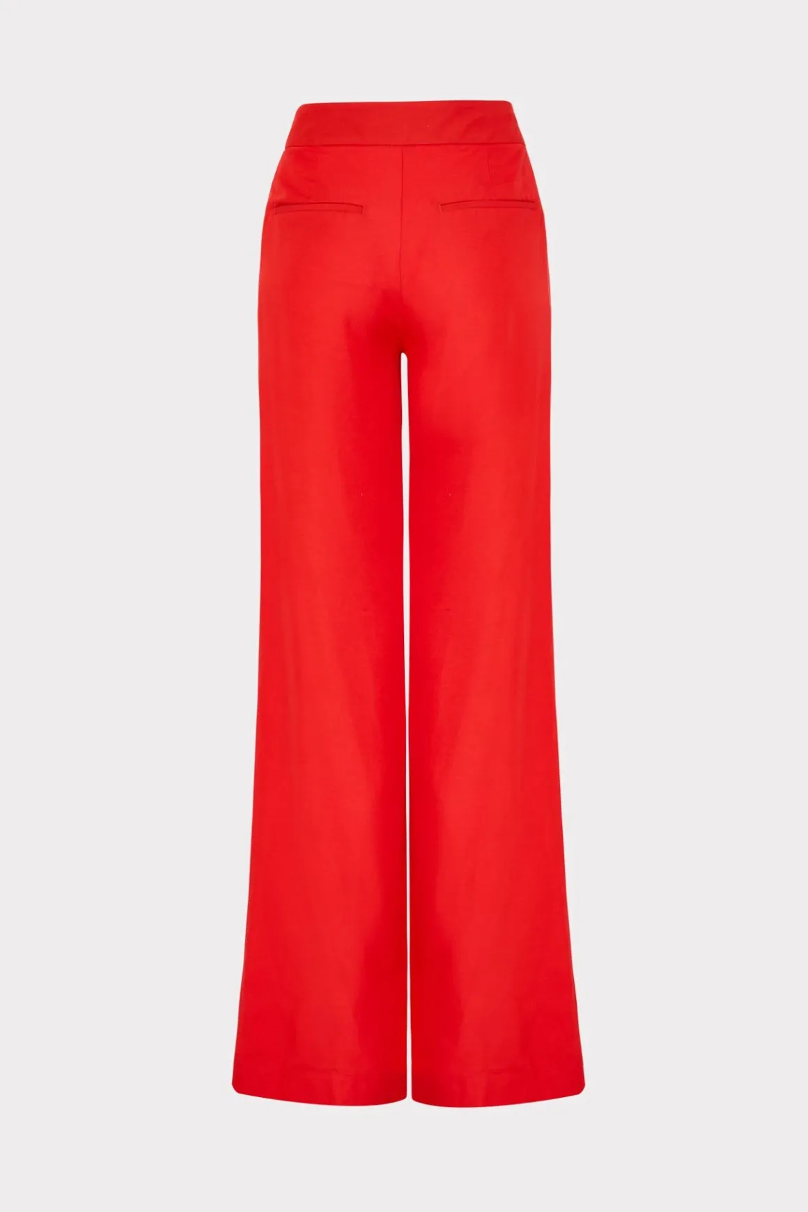 MILLY Jumpsuits & Rompers-Nash Viscose Twill Pants Red