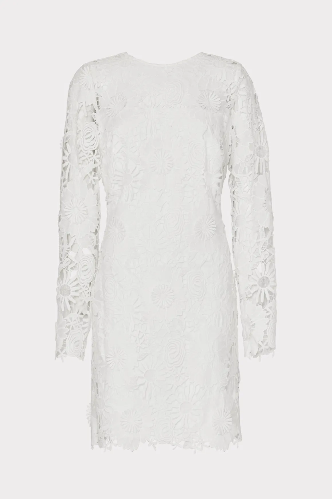 MILLY White Dresses-Nessa 3D Lace Dress White