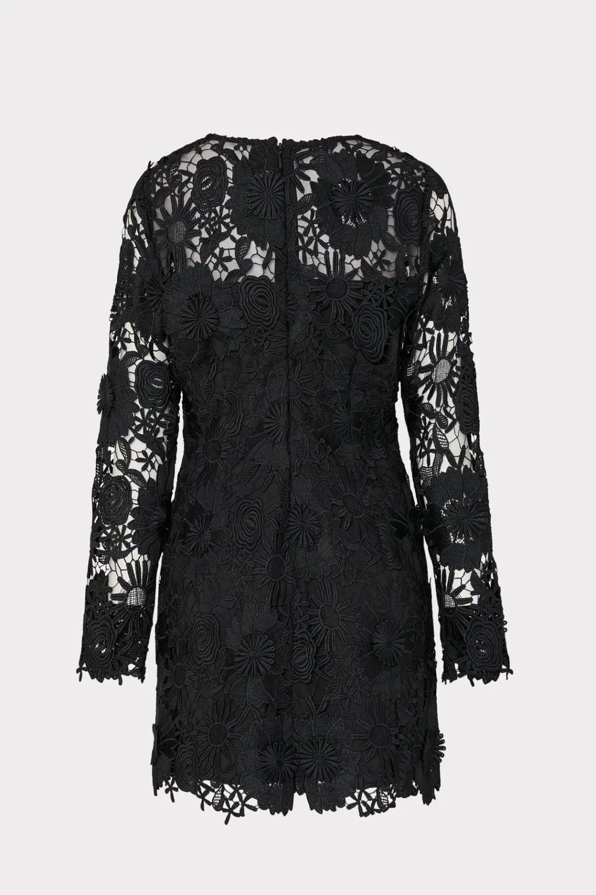 MILLY Little Black Dresses-Nessa 3D Lace Dress Black