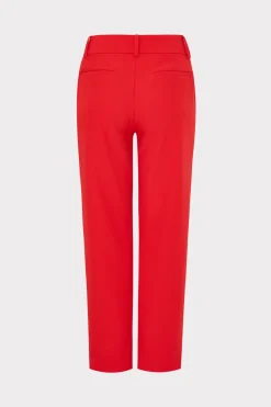 MILLY Jumpsuits & Rompers-Nicola Cady Pants Red