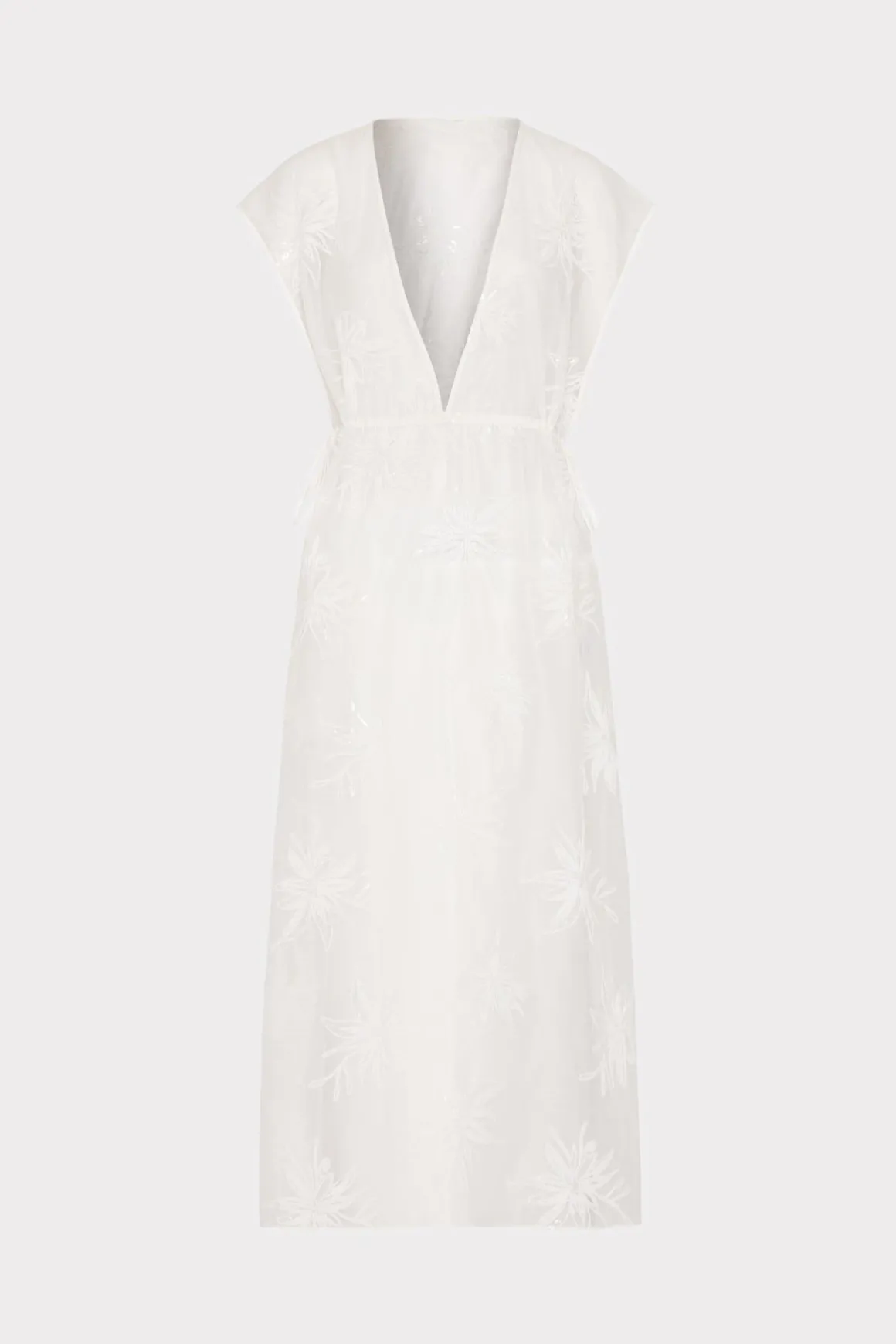 MILLY Cover-Ups-Organza Cover-Up White